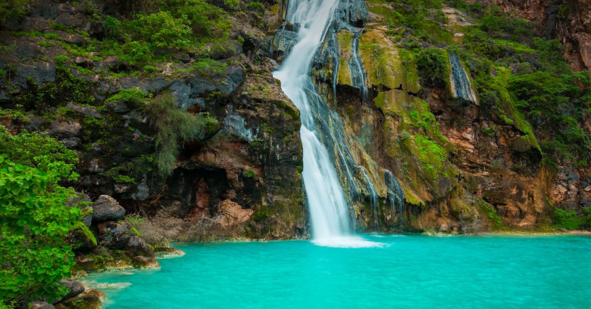 Salalah green mountains during Khareef, Oman